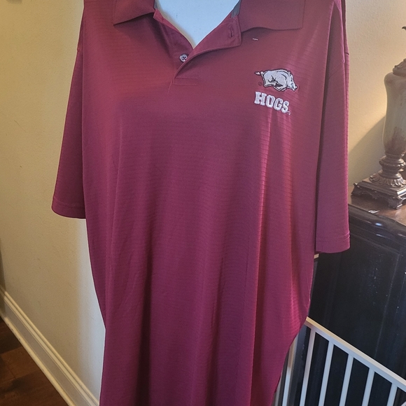 Arkansas Razorback Men's Polo Shirt with the Razorback Hog Logo Size: 2XL - Picture 2 of 12